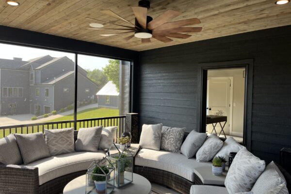 Ceiling: Premium Wood Planking - White Oak
Wall: Premium Wood Planking - Matte Black
